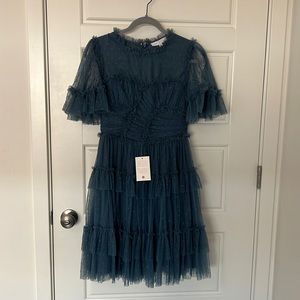 Ivy City Co Blue Whimsical dress- Short version